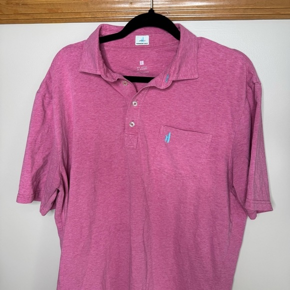 Johnnie-O Pink Polo Shirt Classic Design - Picture 2 of 6